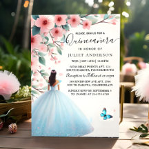 om Wood Träd Rosa Girly Cherry Blommar Quinceanera