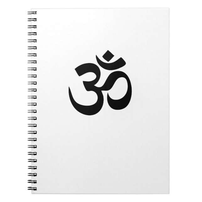 Om-Yoga Anteckningsbok Med Spiral (Framsidan)