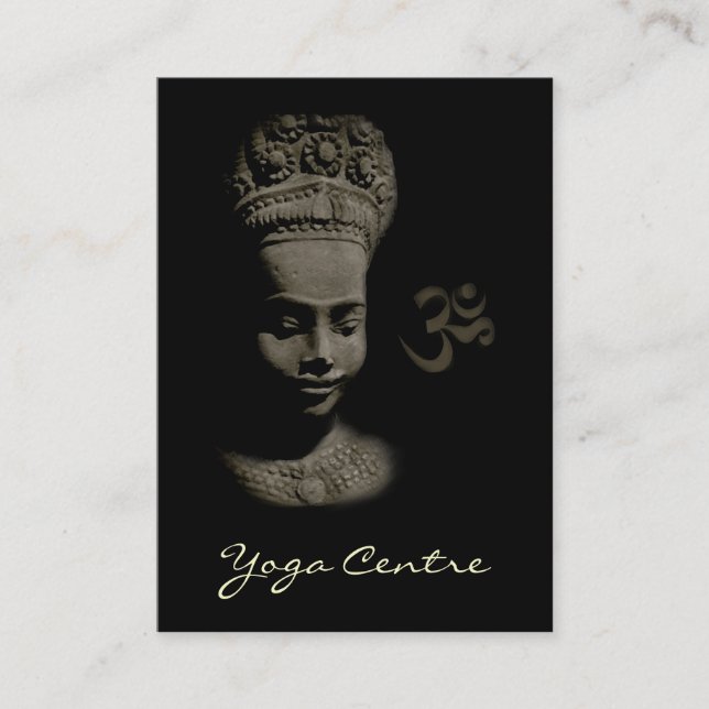 OM Yoga Center Visitkort (Framsida)