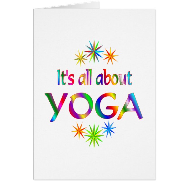 Om Yoga Hälsningskort (Framsidan)