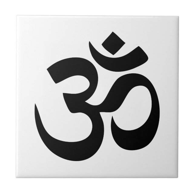 Om-Yoga Kakelplatta (Framsidan)