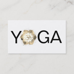 *~* OM Yoga Lotus . Mandala Instruktör Lacher Visitkort