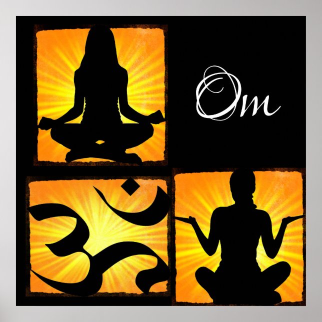 Om Yoga Meditation Poster (Framsidan)