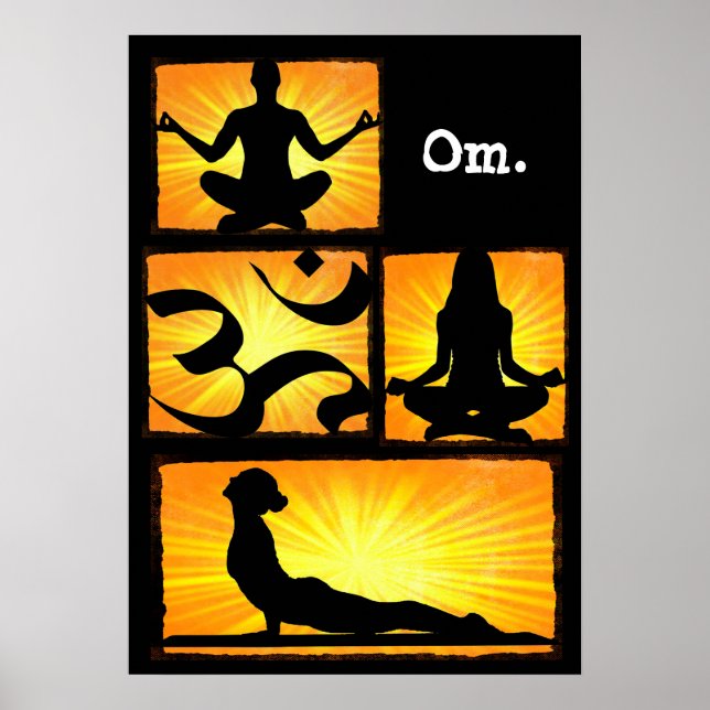 Om Yoga Meditation Poster (Framsidan)