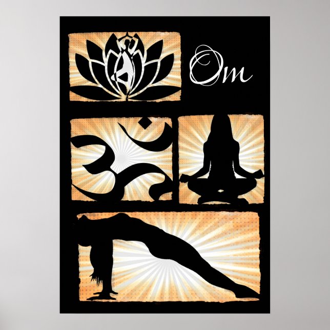 Om Yoga Meditation Poster (Framsidan)