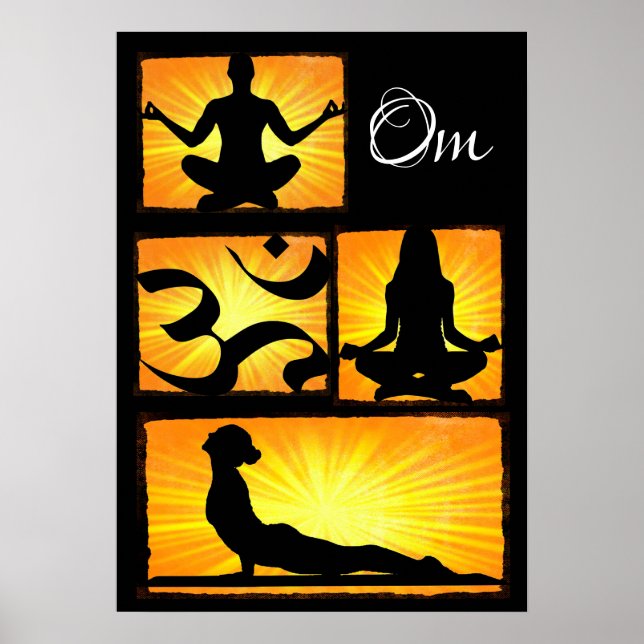 Om Yoga Meditation Poster (Framsidan)