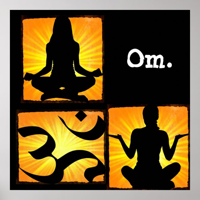 Om Yoga Meditation Poster (Framsidan)