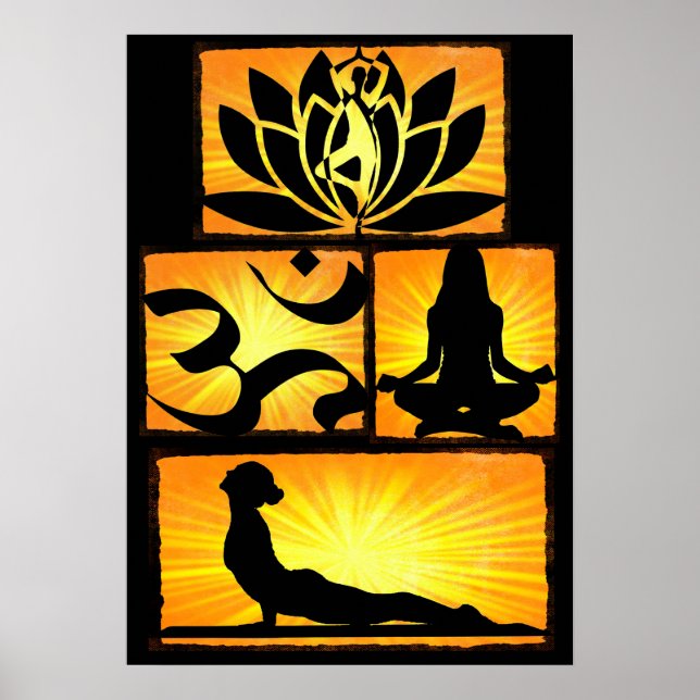 Om Yoga Meditation Poster (Framsidan)