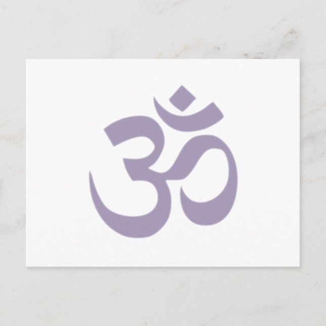 Om - Yoga Vykort (Framsida)