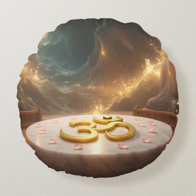 OM - ZEN BUDDHISM RUND KUDDE (Framsidan)