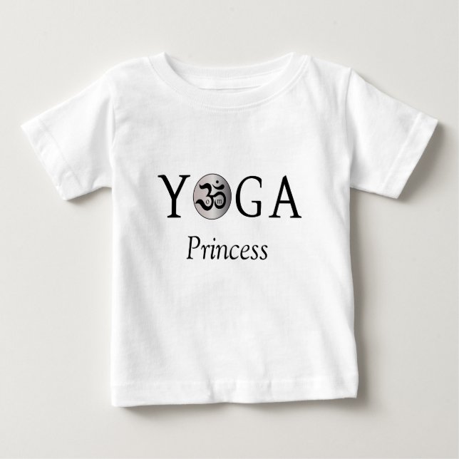 Om zen söt yogi yoga prinsessa baby tutu kroppsstr t shirt (Framsida)