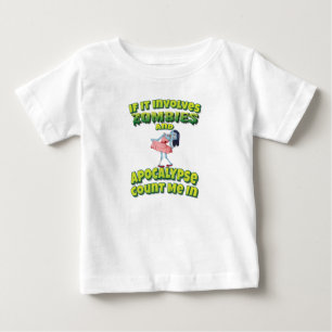 Om Zombies ingår och en apokalypse- mängd är T Shirt