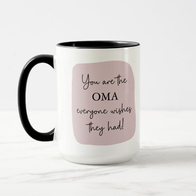 Oma Alla Önskemål hade | Rosa Photo Mugg (Vänster)