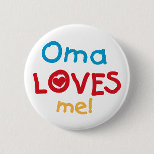 Oma älskar mig T-tröja och gåvor Knapp