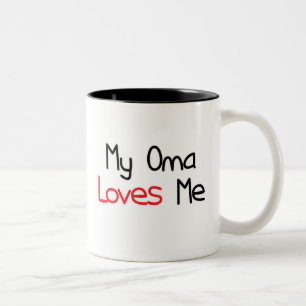 Oma älskar mig Två-Tonad mugg