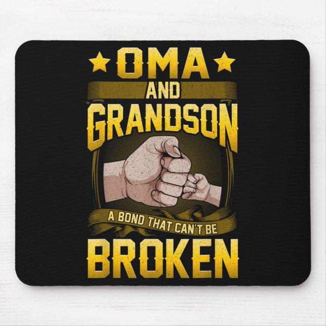 Oma And Grandson A Bond That Can't Be Broken Shirt Musmatta (Framsidan)