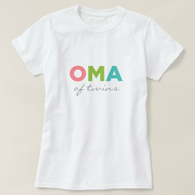 Oma av twillingar tröja (Design framsida)