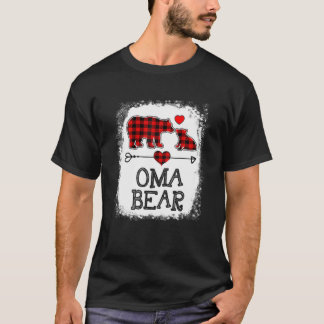 Oma Bear jul jul Pajama Red Play Buffalo Family T Shirt
