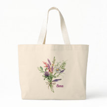 Oma Blommigt Bouquet Large Tote Bag