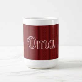 Oma Deep Red Kaffemugg