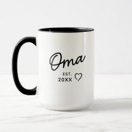 Oma Est År  Första Barnet Bekännelse Av Graviditet Mugg