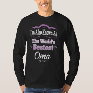 Oma Graphic Mors dag Gift - World's Bestest! T Shirt