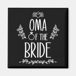 OMA i Bröllopsfesten Bride Magnet