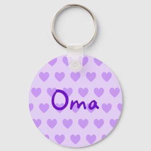 Oma i Lila Nyckelring