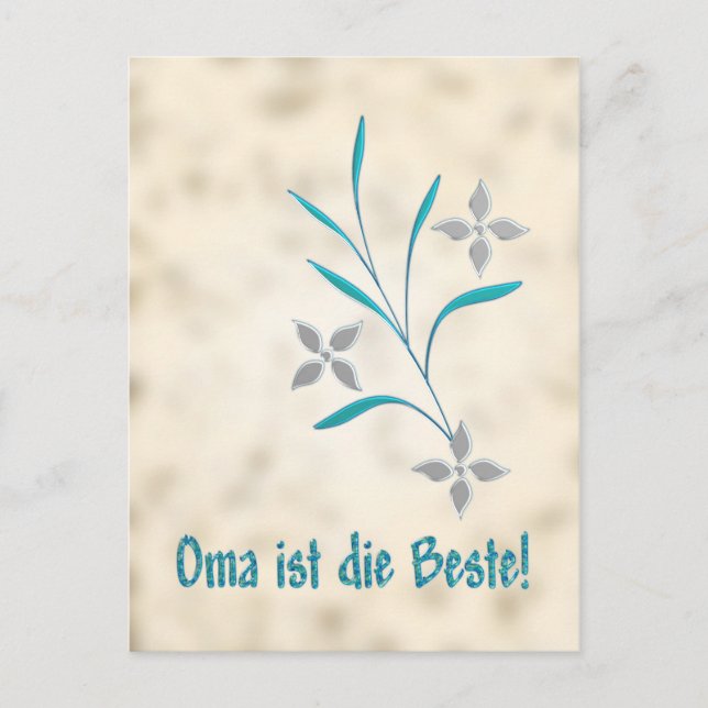 Oma ist der Beste Vykort (Framsida)