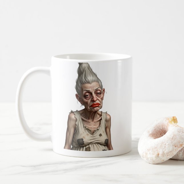 Oma ist müde kaffemugg (Med munk)