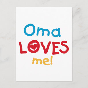 Oma Kärlek Me T-shirts och presenter Vykort
