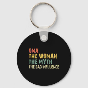 Oma kvinnan, myten, D- influence funny Vinta Nyckelring