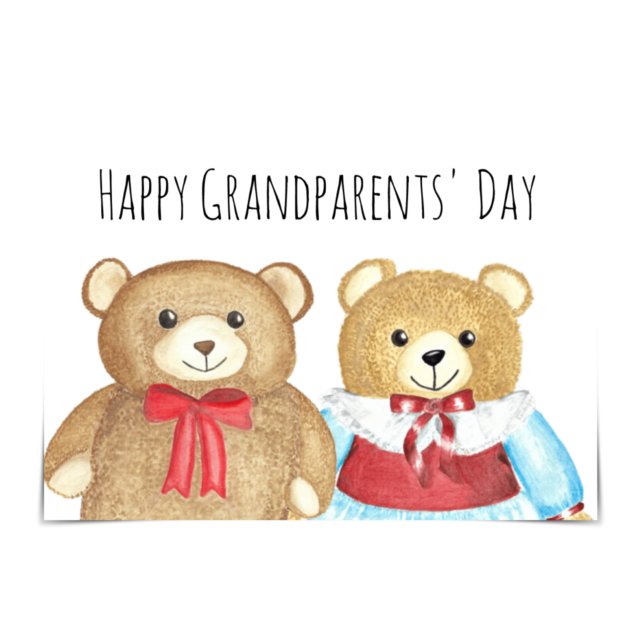 Oma- och Opa Bear Card för morföräldrar i Lycklig Kort (Skapare uppladdad)