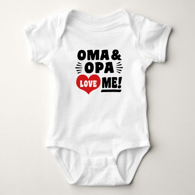 Oma och Opa Kärlek Me Tröja (Framsida)