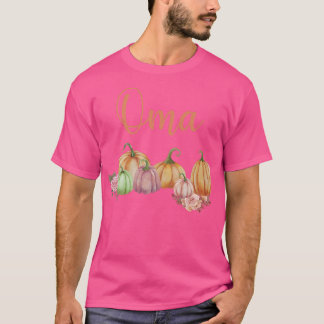 Oma of Little Pumpkin First Birthday Autumn Pumpki T Shirt