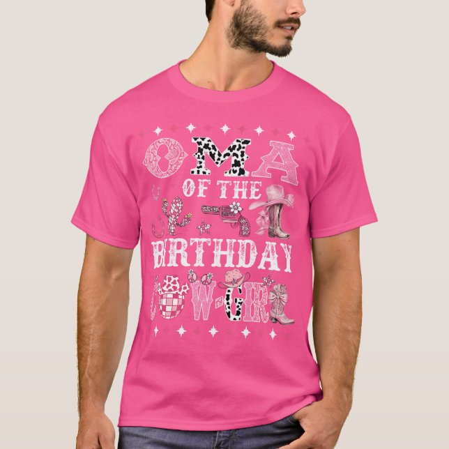 Oma of the Birthday Cow-Girl Rodeo Oma Cowgirl T Shirt (Framsida)