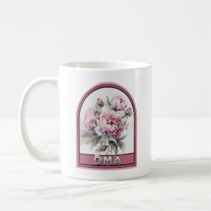 Oma Vintage Blommigt Grandmor Kaffemugg