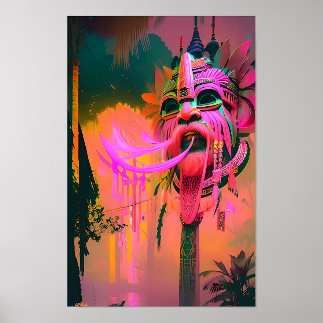 Ömagi i Luft Ken Gage Tropical Poster (Framsidan)