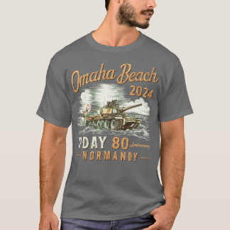 Omaha Beach 1944 Dag 2024 80-årsjubiléet Norman T Shirt