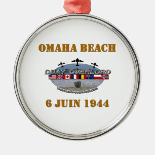 Omaha Beach 1944 Julgransprydnad Metall