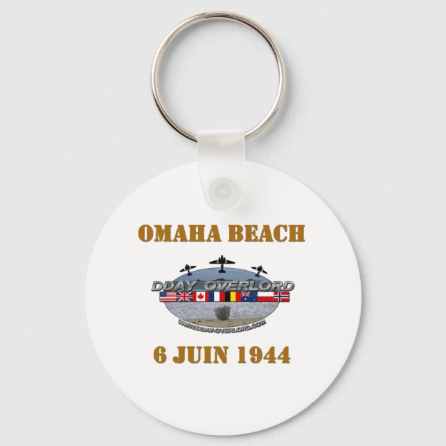 Omaha Beach 1944 Nyckelring (Framsida)