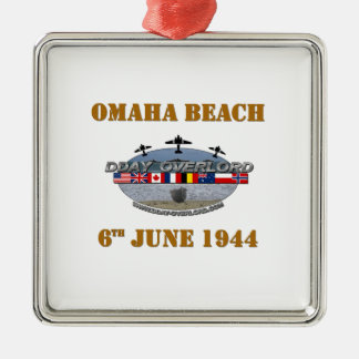 Omaha Beach 6e juni 1944 Julgransprydnad Metall