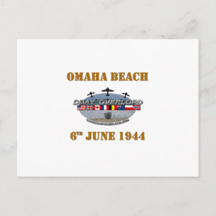 Omaha Beach 6e juni 1944 Vykort