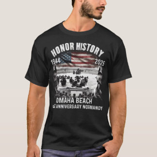 Omaha Beach D-Day 81 ST-årsdagen 1944 T-Shirt