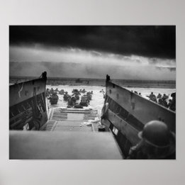 Omaha Beach Landing - D-Day Normany Invasion Poster