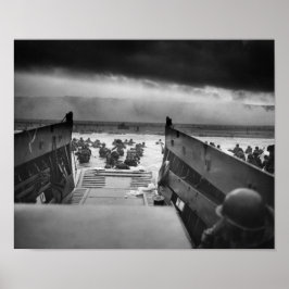 Omaha Beach Landing - D-Day Normany Invasion Poster