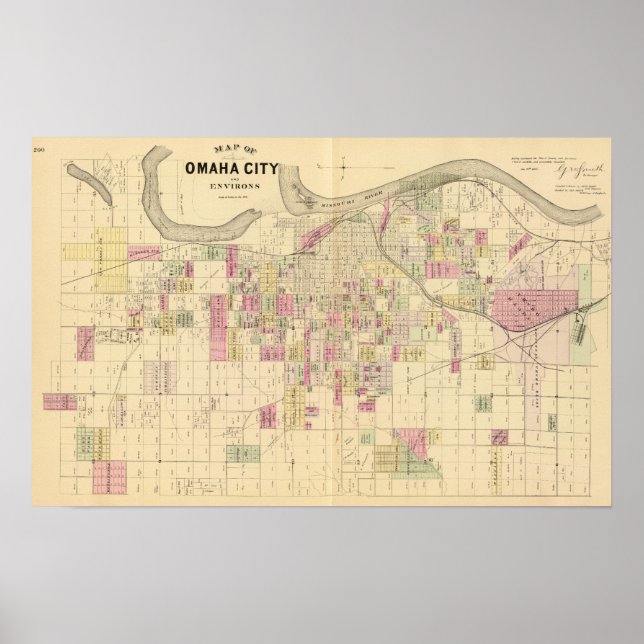 Omaha City, Nebraska Poster (Framsidan)