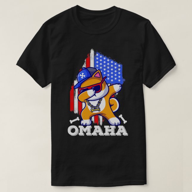 Omaha dabbing t shirt (Design framsida)
