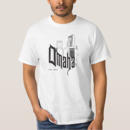 Omaha horisont/typografiT-tröja T Shirt