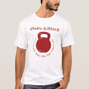 Omaha Kettlebell på vit Tee